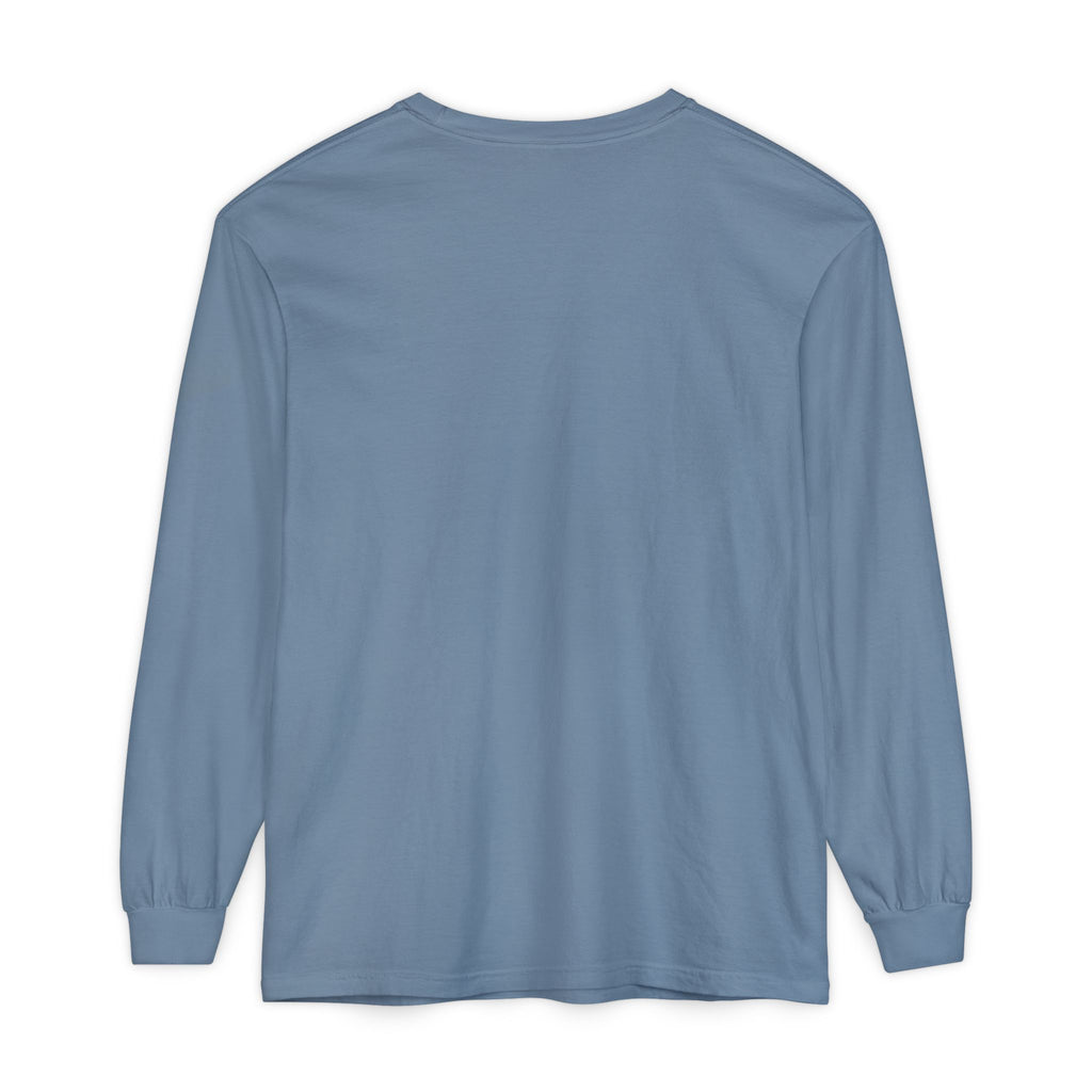 Walk by Faith, Not By Sight Comfort Colors Unisex Long Sleeve Shirt | Faith Mountain Graphic Tee | Garment Dyed Cotton