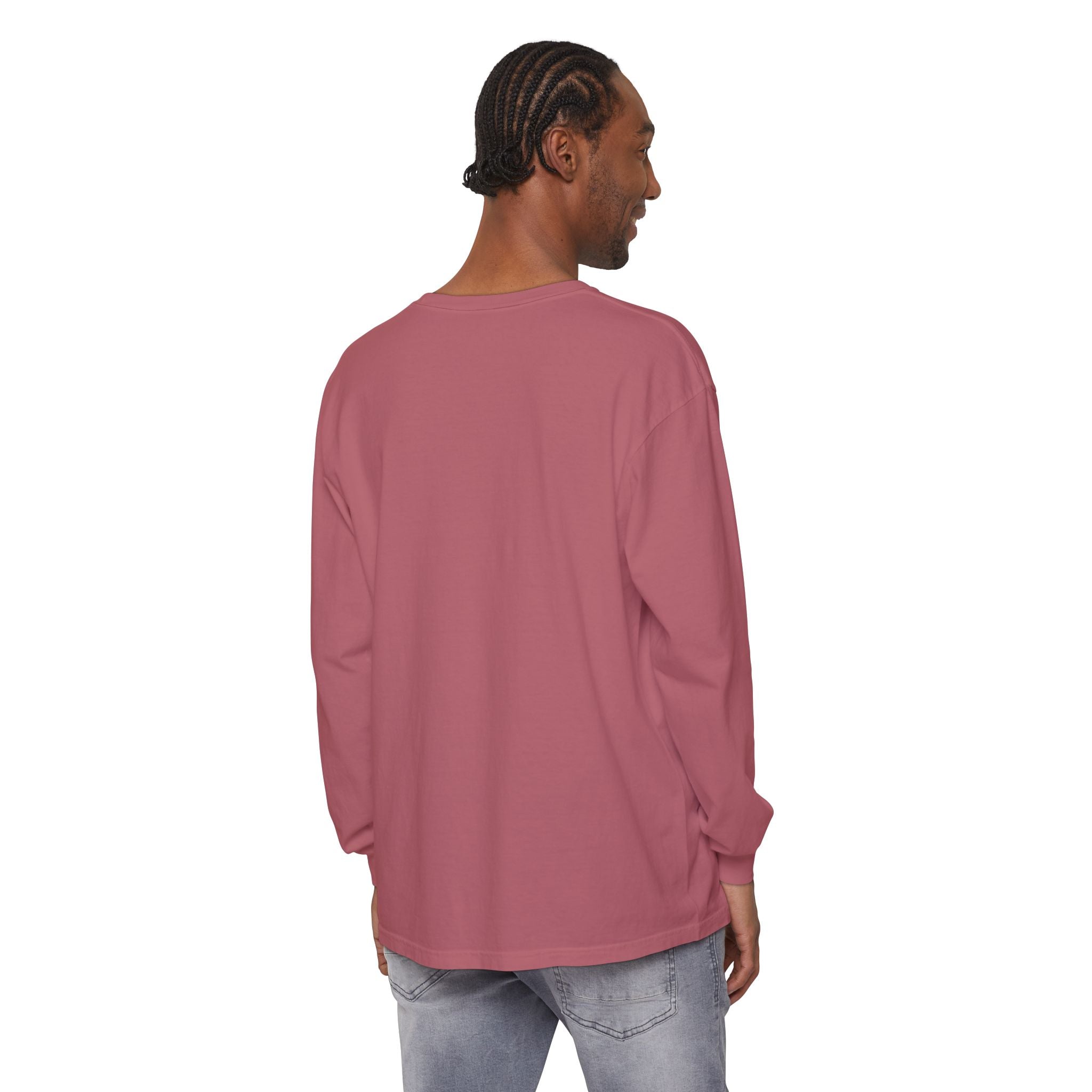 Walk by Faith, Not By Sight Comfort Colors Unisex Long Sleeve Shirt | Faith Mountain Graphic Tee | Garment Dyed Cotton