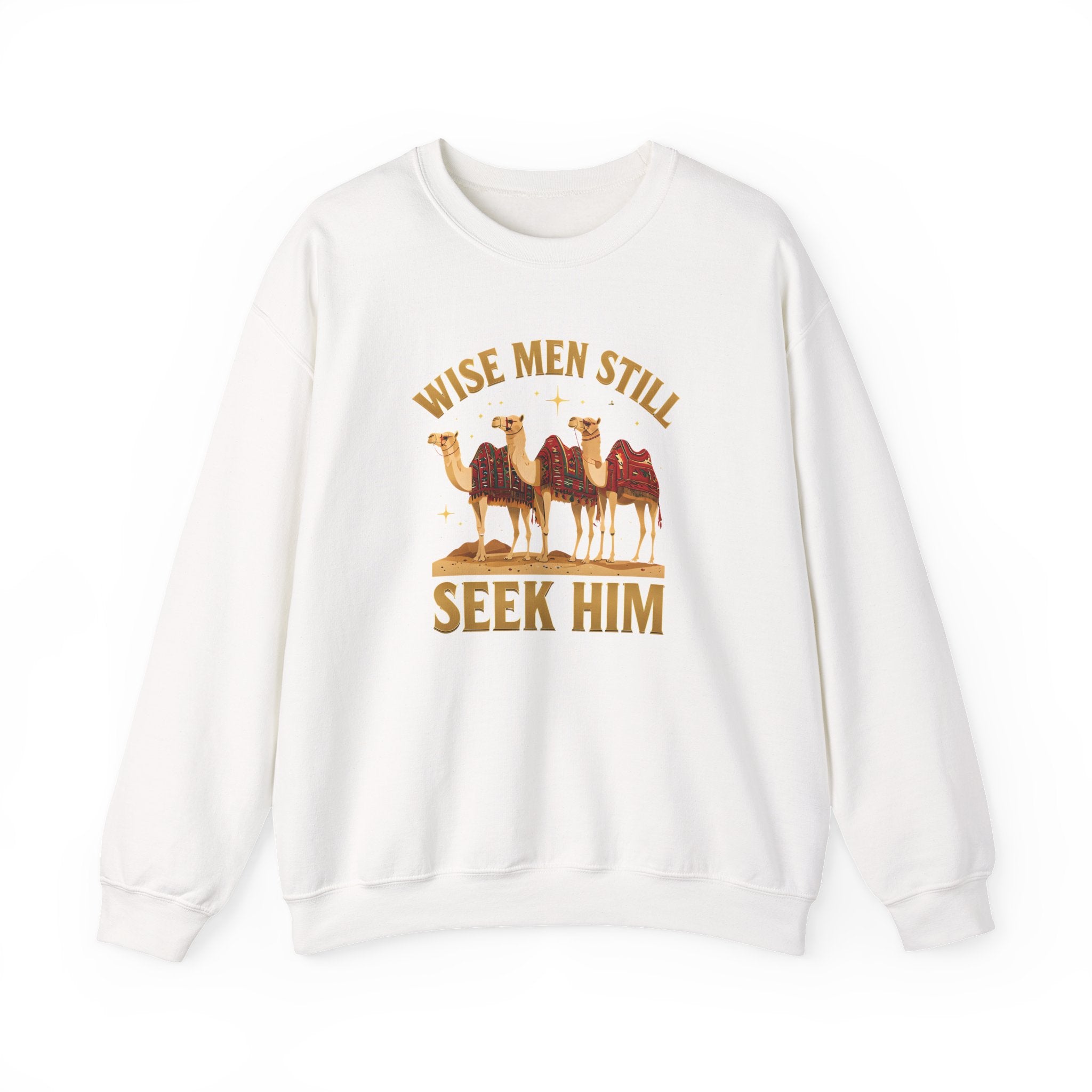Wise Men Still Seek Him Gildan Unisex Crewneck Sweatshirt | Gift for Men | Religious Holiday Apparel