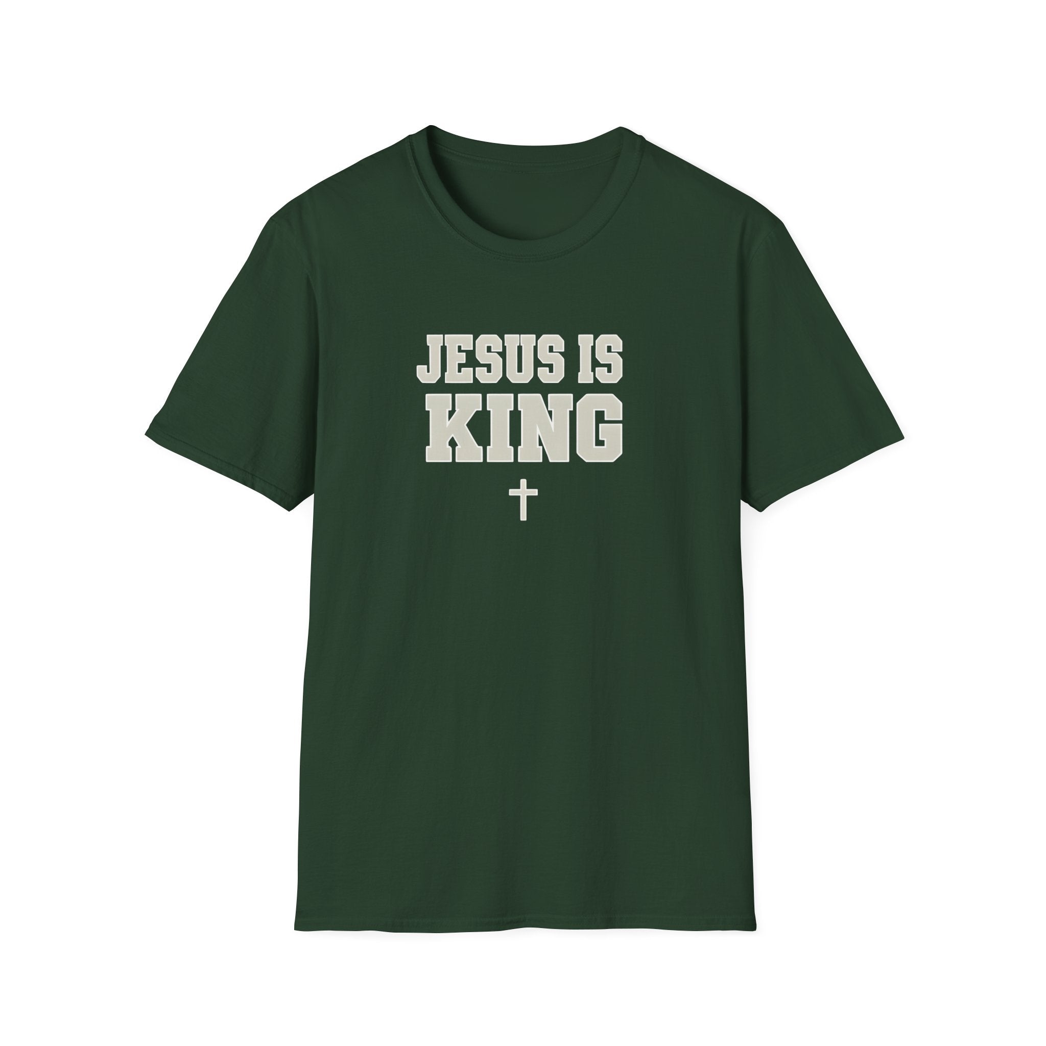 Jesus is King Unisex Gildan Softstyle T-Shirt | Christian Faith Apparel | Christian Gifts