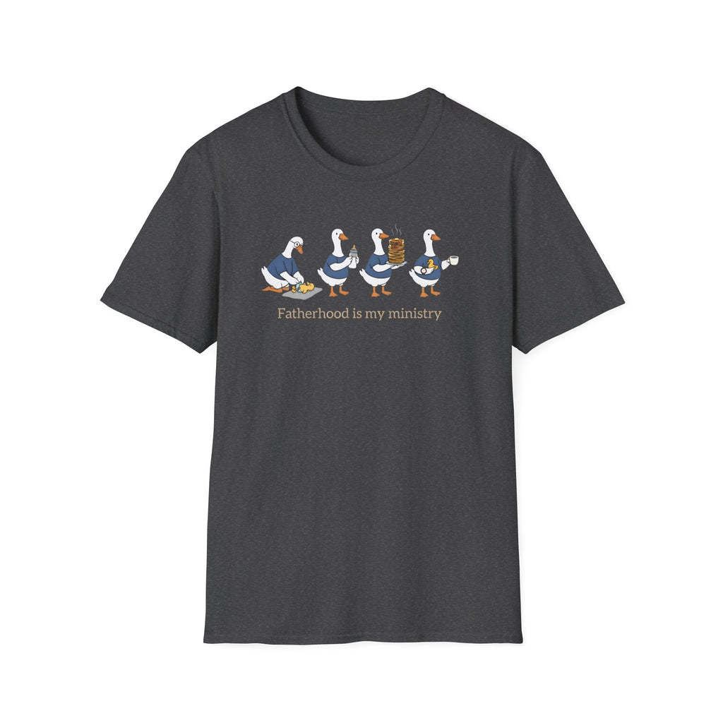 Fatherhood Is My Ministry Gildan T-Shirt | Christian Dad Gift | Faith-Based Tee
