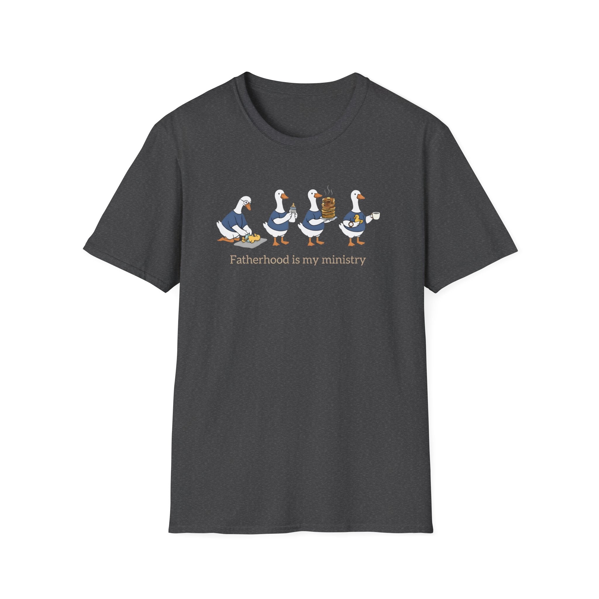 Fatherhood Is My Ministry Gildan T-Shirt | Christian Dad Gift | Faith-Based Tee