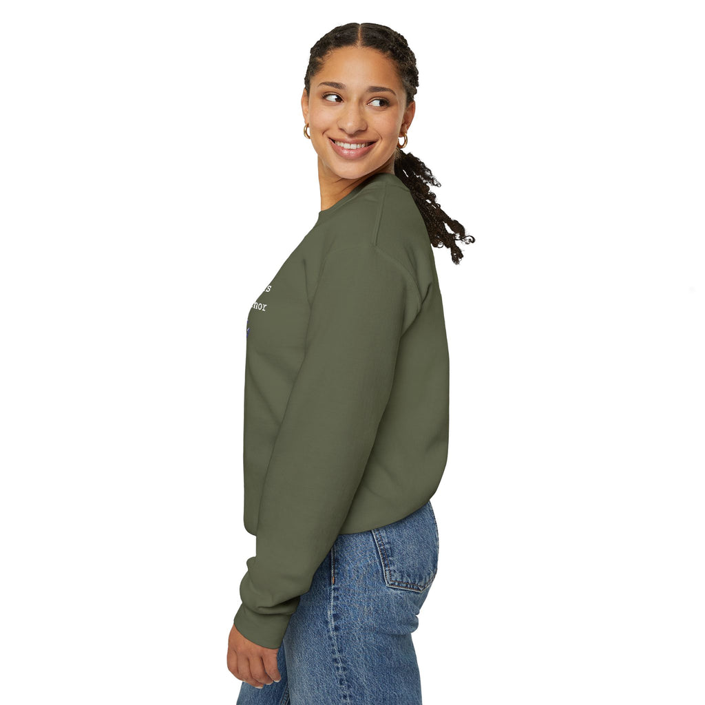 Jesus Is My Anchor Embroidered Gildan Christian Crewneck Unisex Sweatshirt | Religious Gift