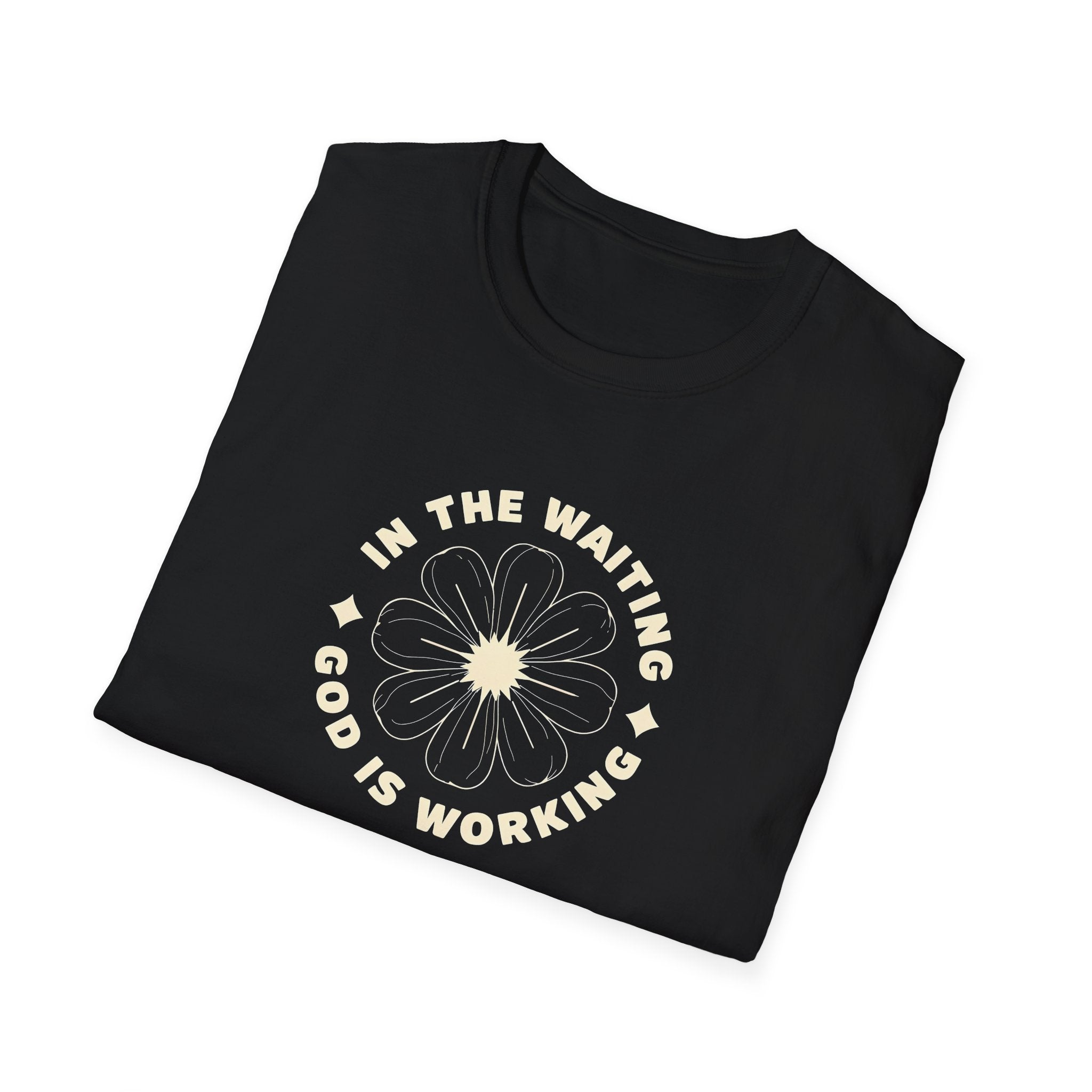In the Waiting God Is Working Christian Gildan Unisex T-shirt | Women’s Faith Graphic Tee