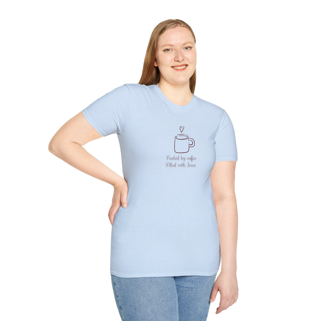 Christian Coffee and Jesus Gildan Unisex Tshirt | Faith Based Graphic Tee | Christian Gift