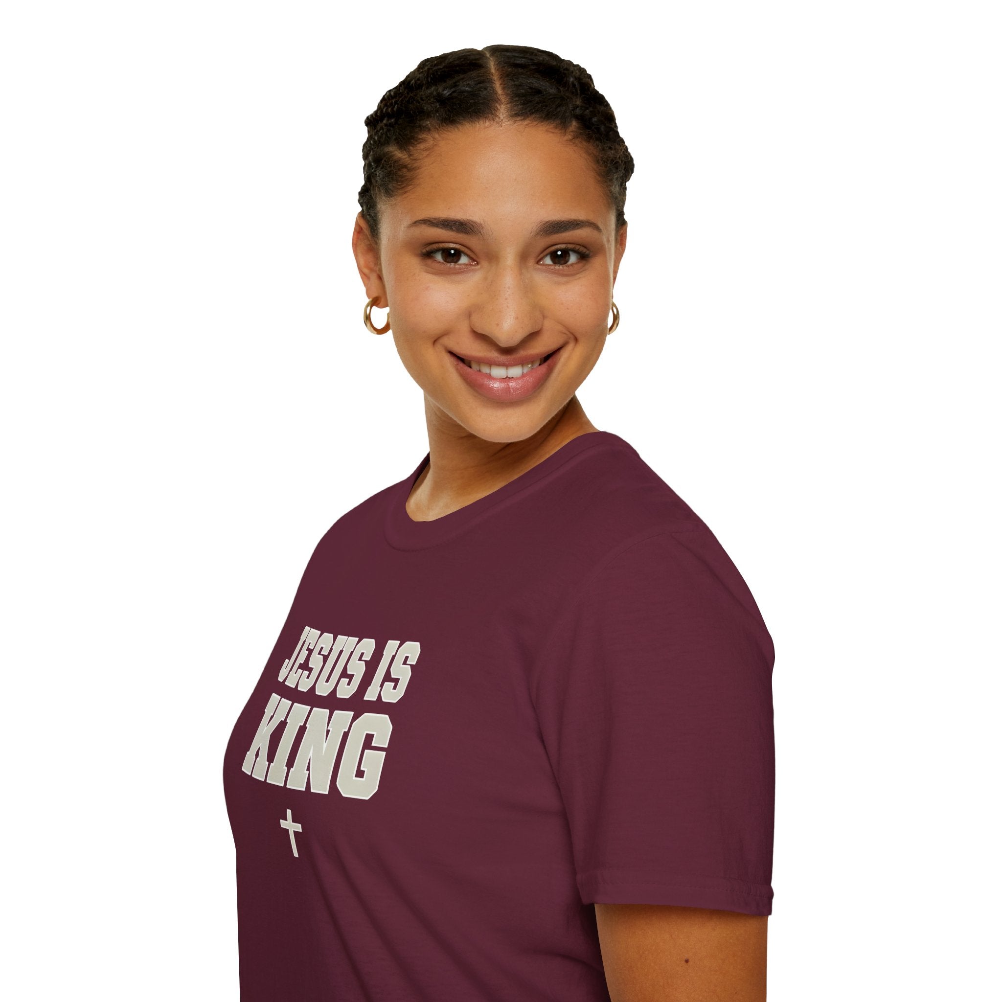 Jesus is King Unisex Gildan Softstyle T-Shirt | Christian Faith Apparel | Christian Gifts