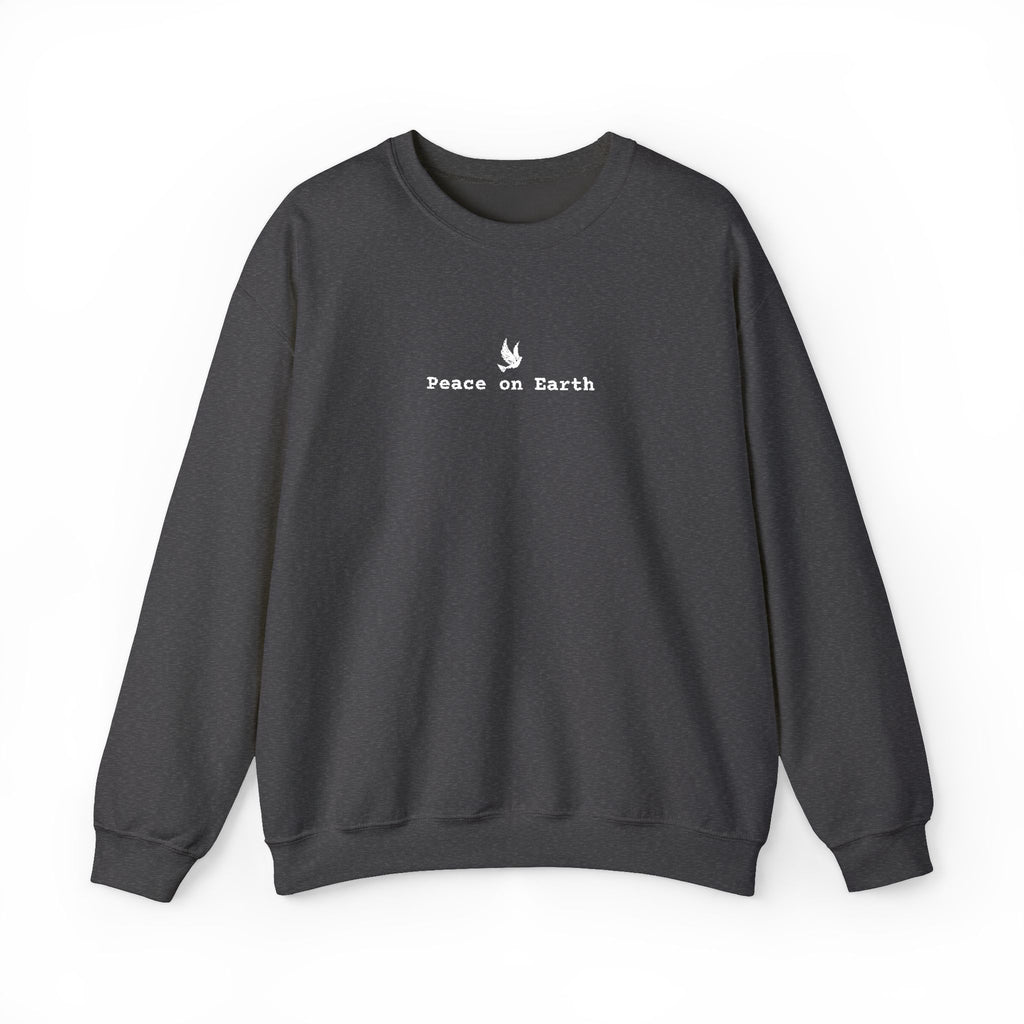 Peace on Earth Embroidered Gildan Christian Crewneck Unisex Sweatshirt | Christian gift | Christmas sweatshirt & gift