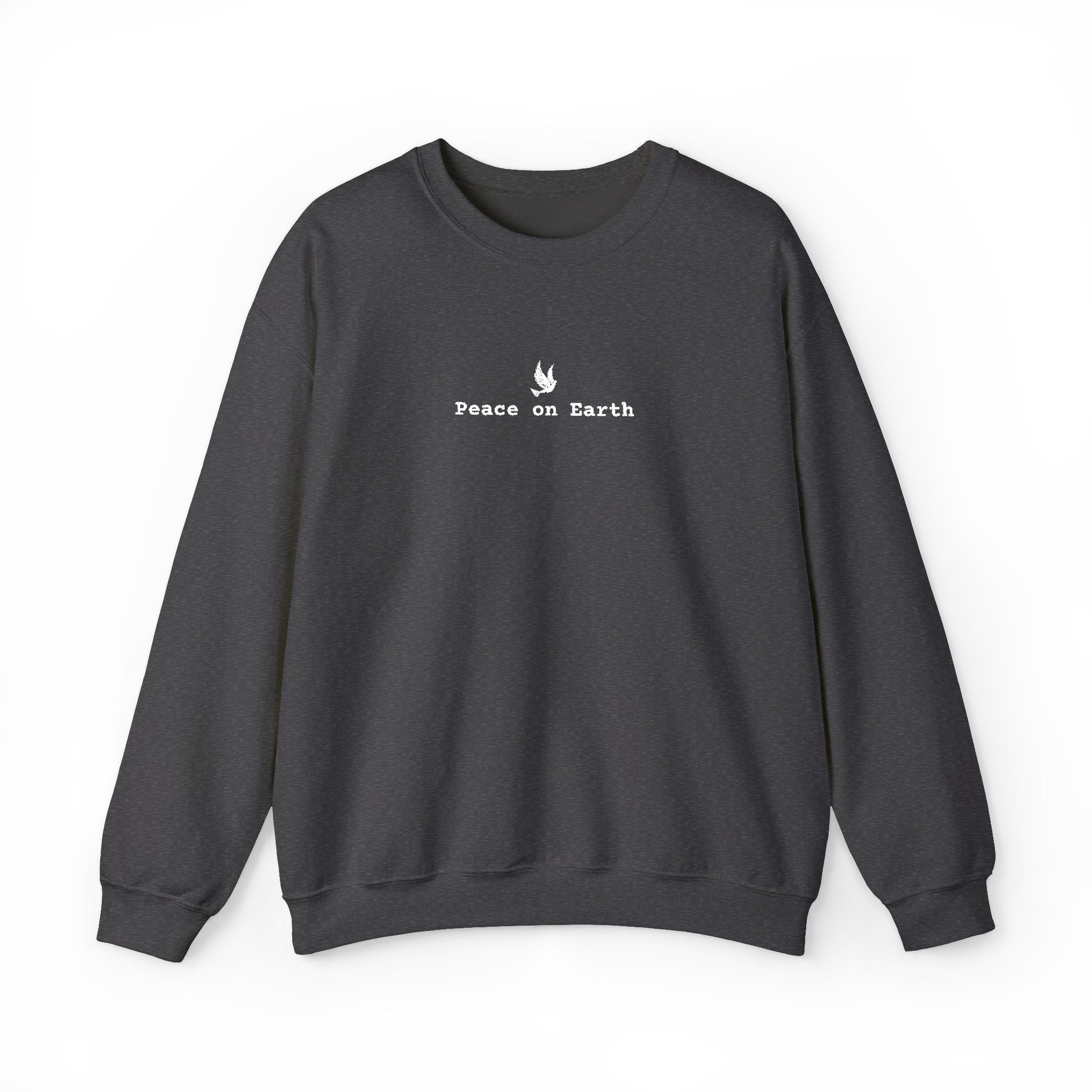 Peace on Earth Embroidered Gildan Christian Crewneck Unisex Sweatshirt | Christian gift | Christmas sweatshirt & gift