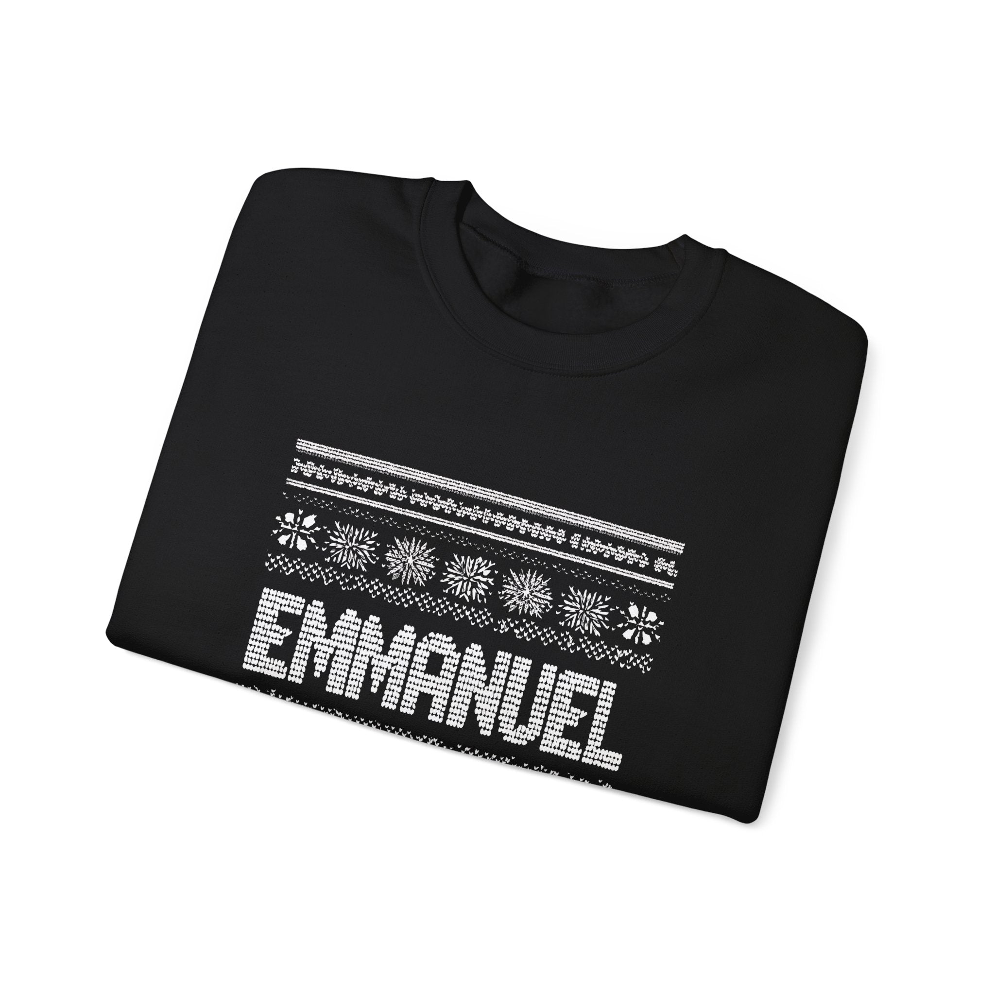 Emmanuel Gildan Unisex Christmas Crewneck Sweatshirt |Christian Holiday Gift