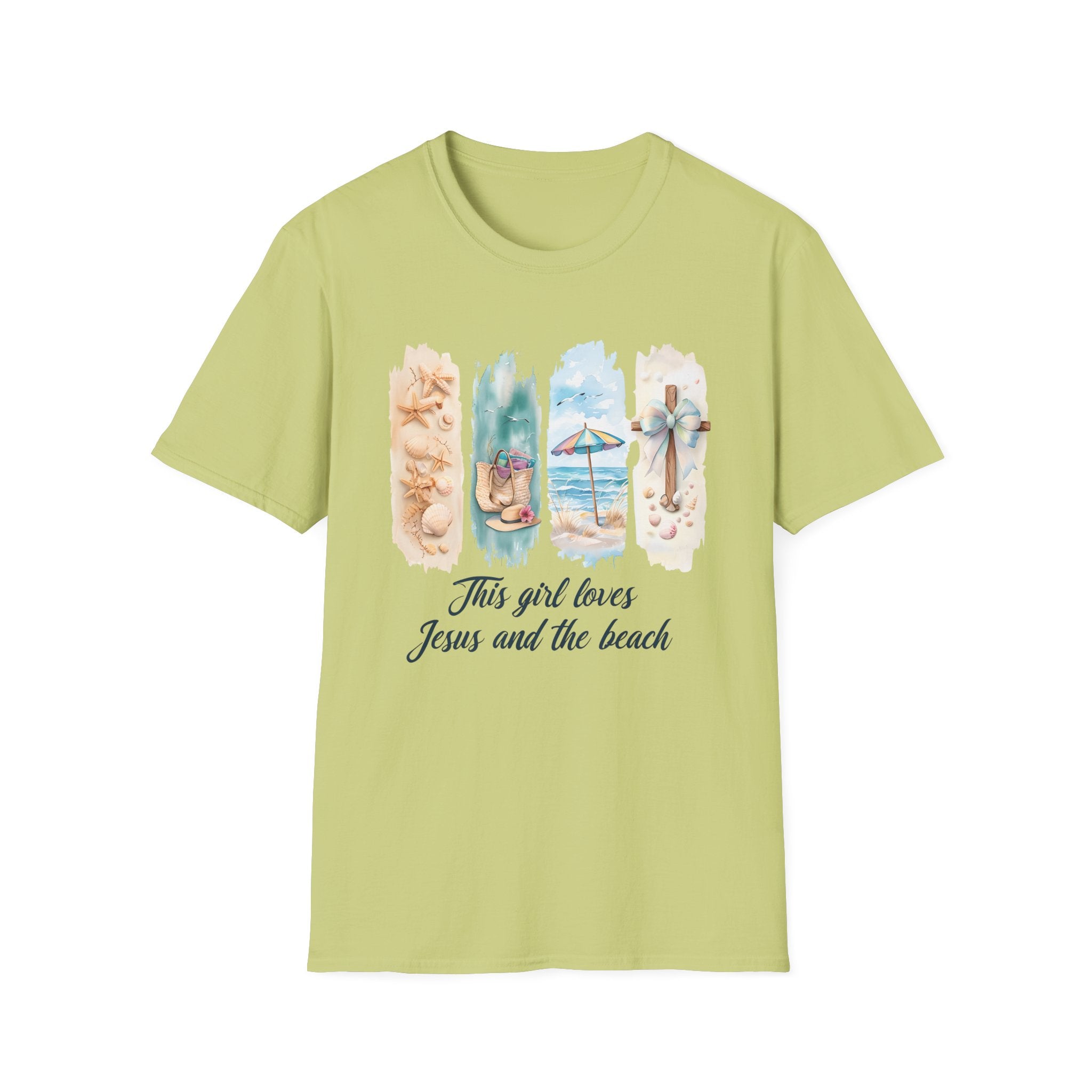 This Girl Loves Jesus and the Beach Shirt – Christian T-Shirts for Women | Faith Based Apparel | Beach Lover T-Shirt, Faith T-Shirt, Jesus Shirt, Summer Apparel, Christian Gifts, Casual...