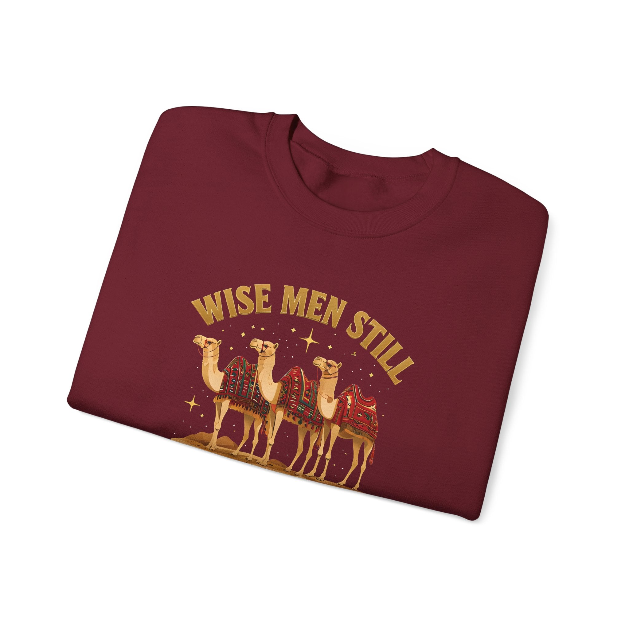 Wise Men Still Seek Him Gildan Unisex Crewneck Sweatshirt | Gift for Men | Religious Holiday Apparel