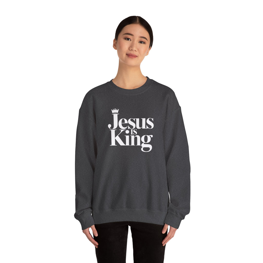 Jesus Is King Sweatshirt — Christian Faith Crewneck
