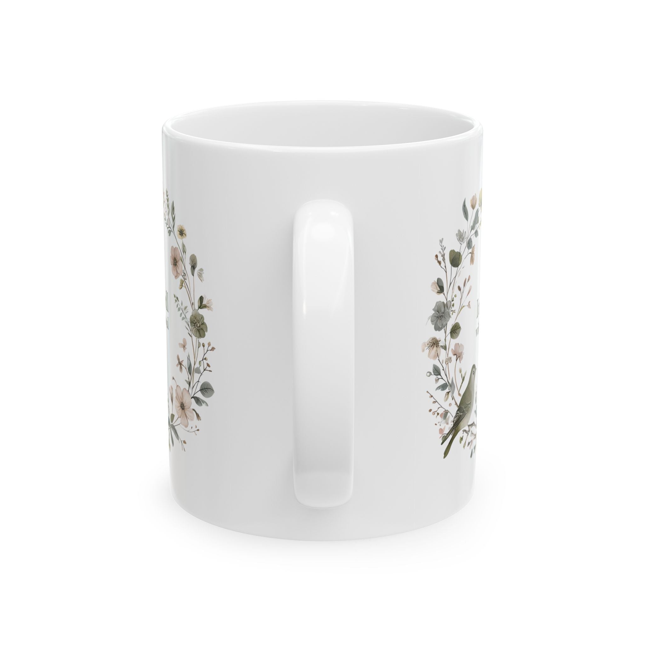 It Is Well With My Soul Christian Coffee Mug | Floral | Christian Gift for her