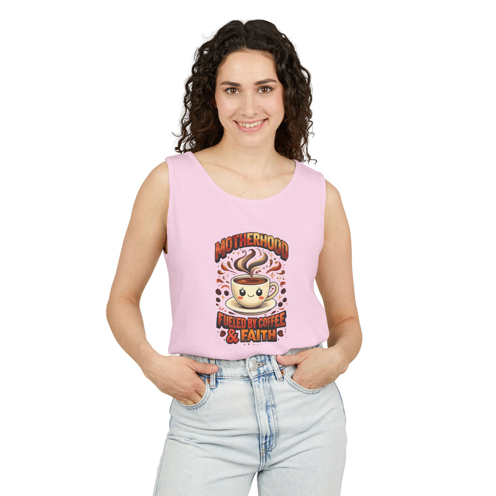 Motherhood Comfort Colors Tank Top | Relaxed Garment-Dyed Cotton Tee | Women’s Gift