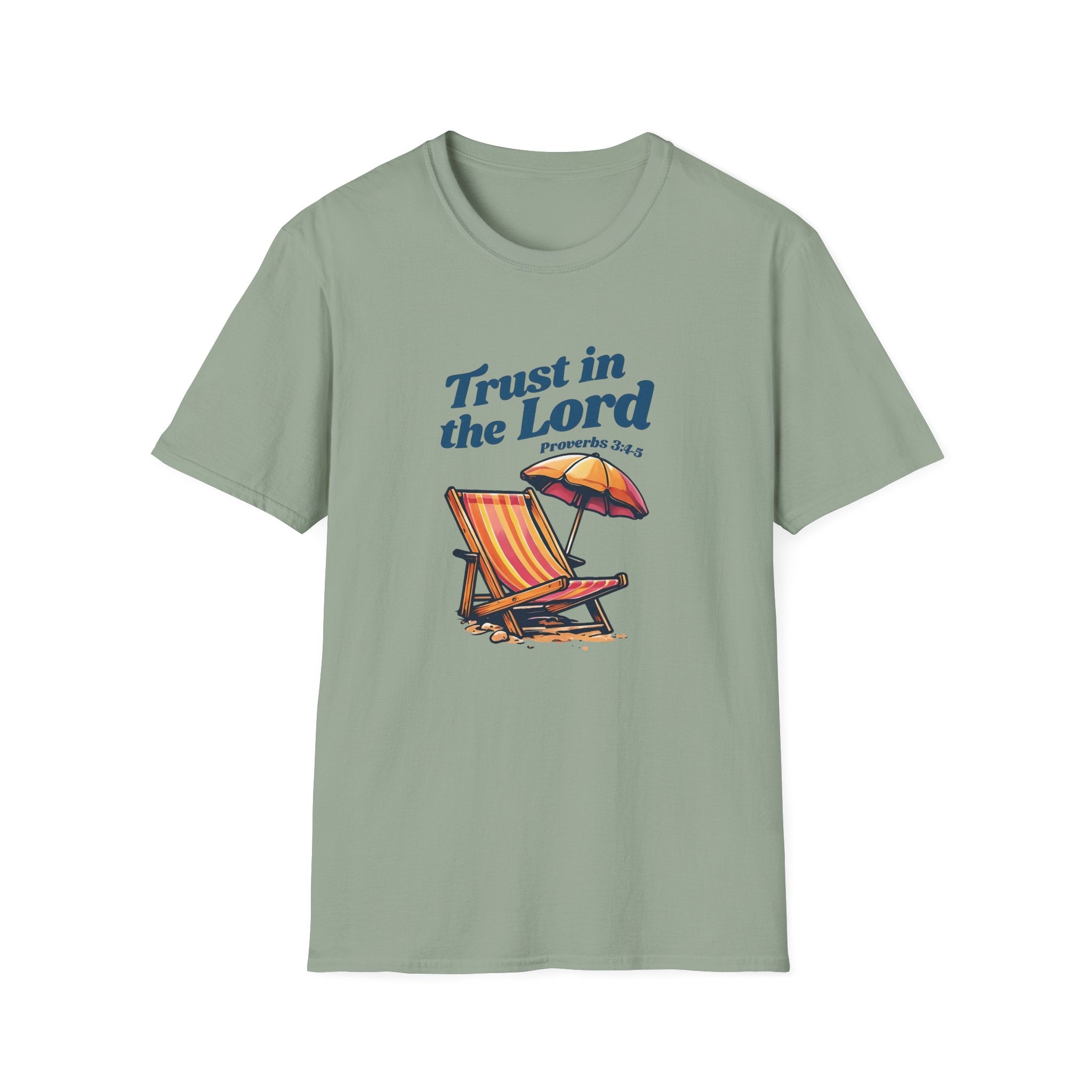 Trust in the Lord Gildan Christian T-Shirt | Beach Graphic Tee | Jesus Shirt | Faith Apparel