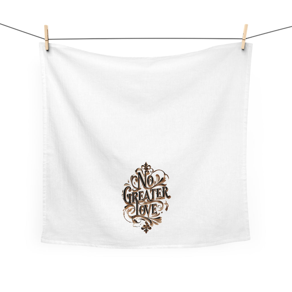 No Greater Love Tea Towel | Christian Kitchen Decor | Faith Home Gift