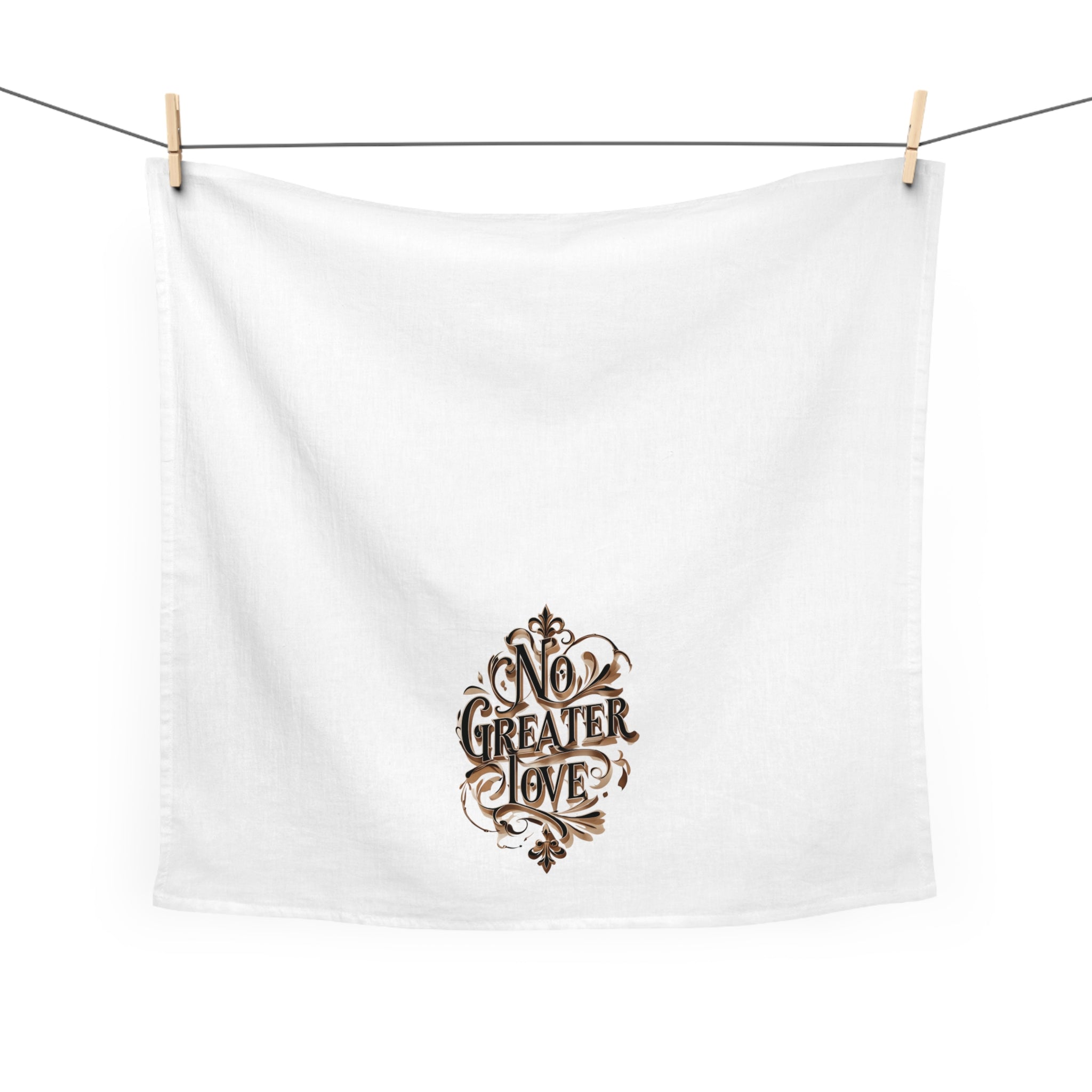 No Greater Love Tea Towel | Christian Kitchen Decor | Faith Home Gift