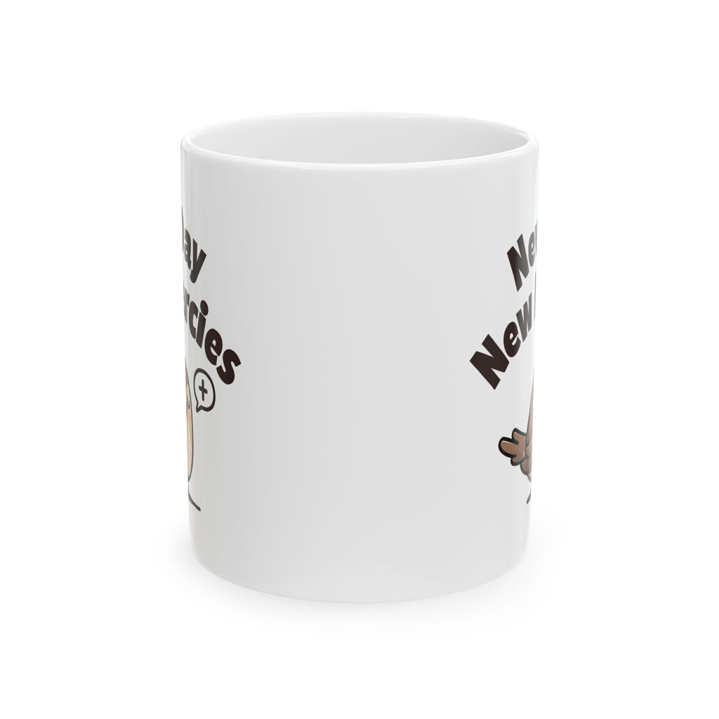 New Day New Mercies Christian Coffee Mug | Glossy Ceramic 11oz & 15oz | Faith Gift