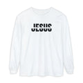 Jesus Comfort Colors Christian Long Sleeve Shirt | Faith Graphic Tee | Garment Dyed Cotton