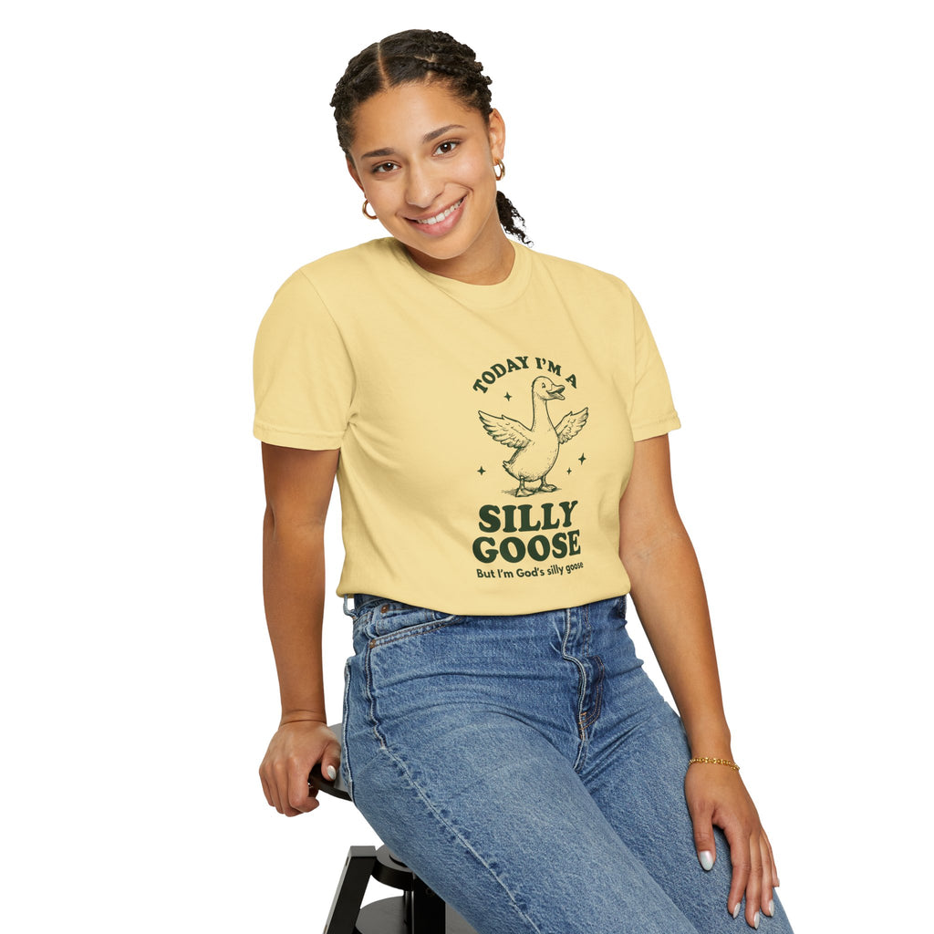 God’s Silly Goose without the tie | Unisex Garment Dyed Comfort Colors | Christian Graphic T-shirt | S-4XL