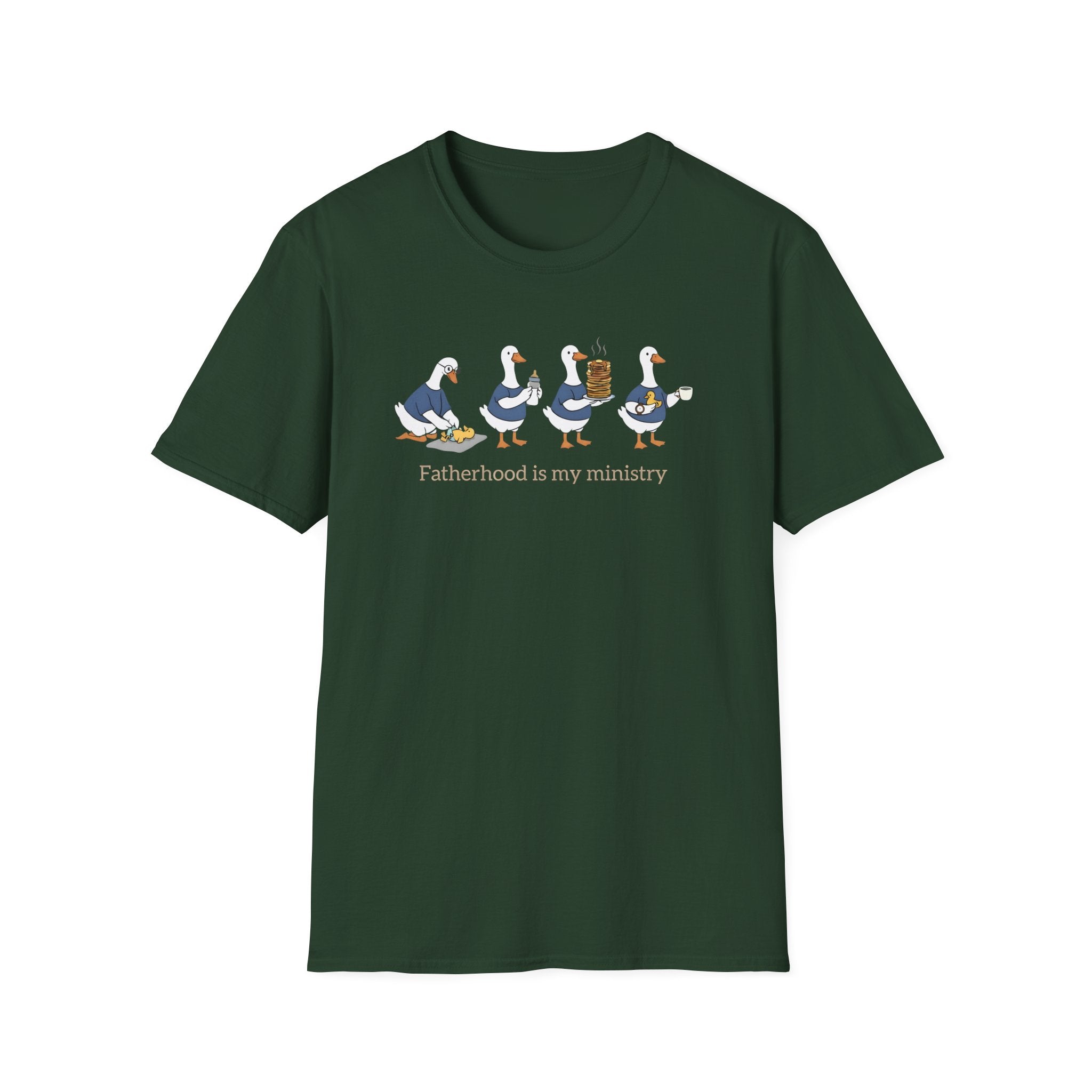 Fatherhood Is My Ministry Gildan T-Shirt | Christian Dad Gift | Faith-Based Tee