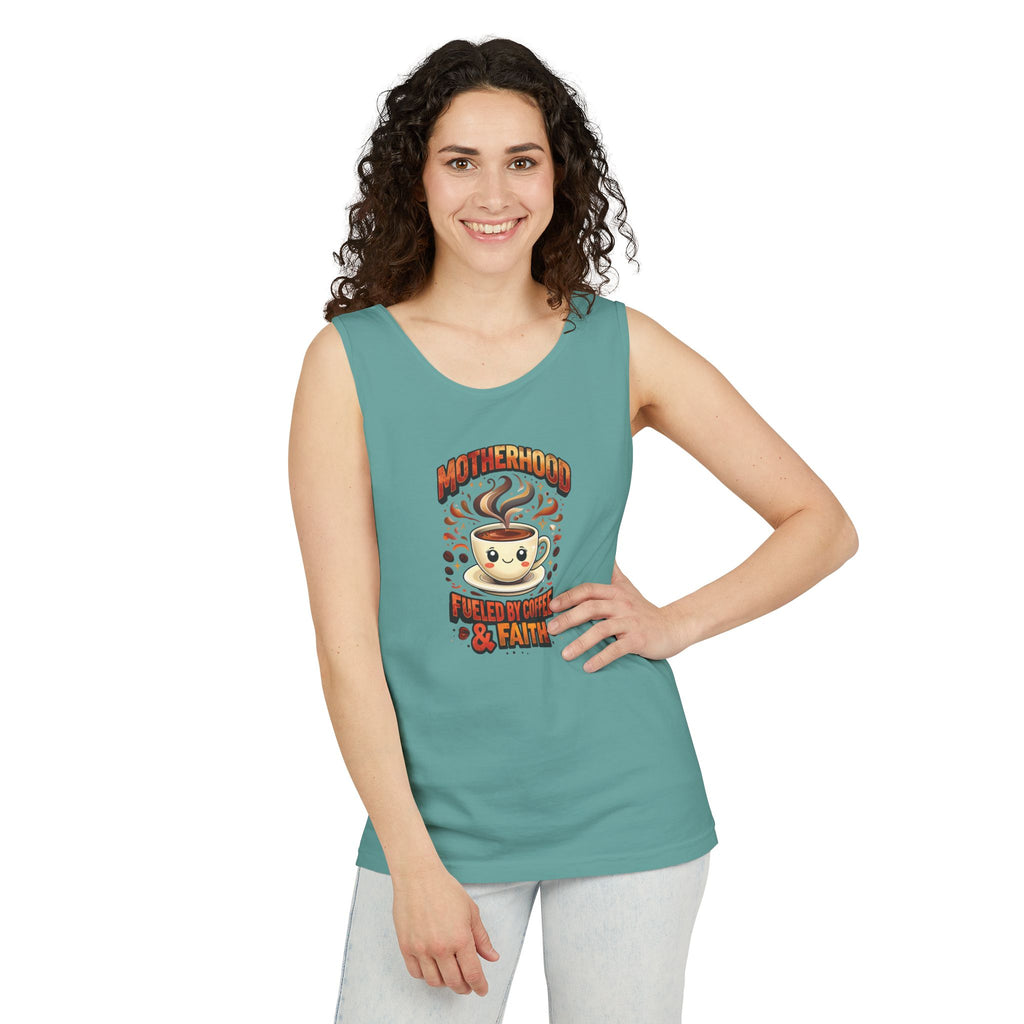 Motherhood Comfort Colors Tank Top | Relaxed Garment-Dyed Cotton Tee | Women’s Gift